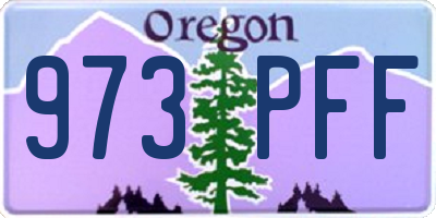 OR license plate 973PFF