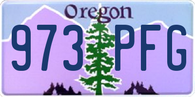 OR license plate 973PFG
