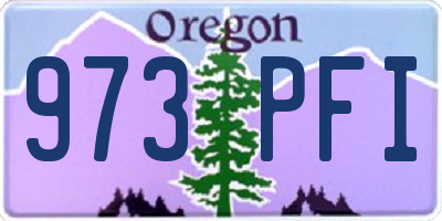 OR license plate 973PFI