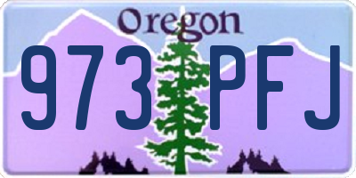 OR license plate 973PFJ
