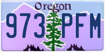 OR license plate 973PFM