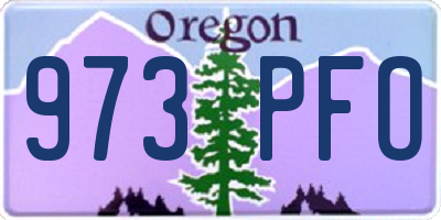 OR license plate 973PFO