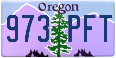 OR license plate 973PFT