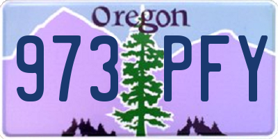 OR license plate 973PFY