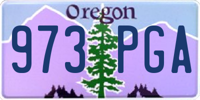 OR license plate 973PGA