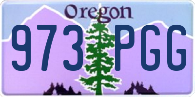 OR license plate 973PGG