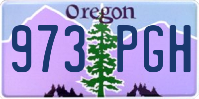 OR license plate 973PGH