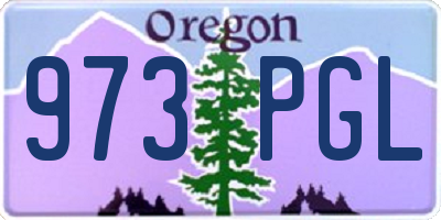 OR license plate 973PGL