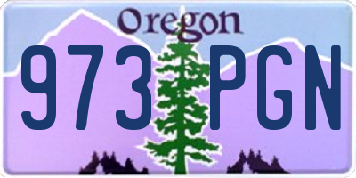 OR license plate 973PGN