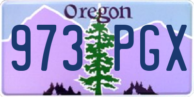 OR license plate 973PGX