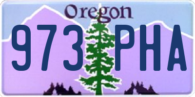 OR license plate 973PHA