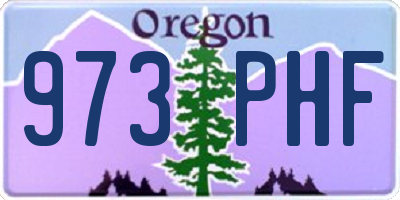 OR license plate 973PHF