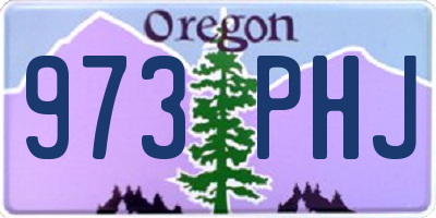 OR license plate 973PHJ