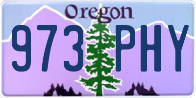 OR license plate 973PHY