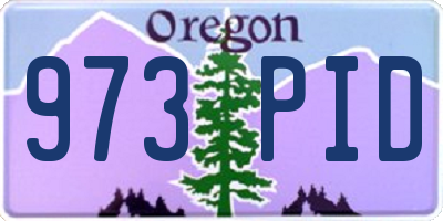 OR license plate 973PID