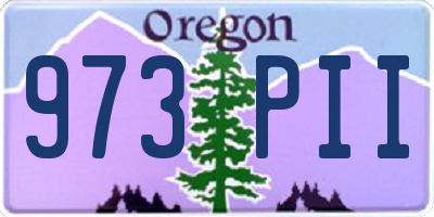 OR license plate 973PII