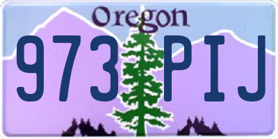 OR license plate 973PIJ