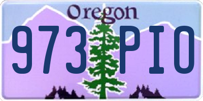 OR license plate 973PIO