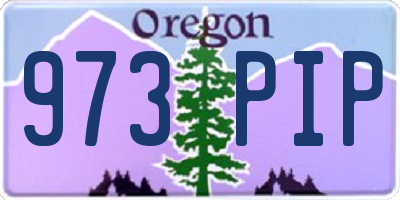 OR license plate 973PIP