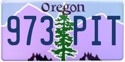 OR license plate 973PIT