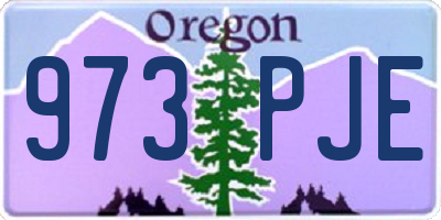 OR license plate 973PJE