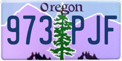 OR license plate 973PJF