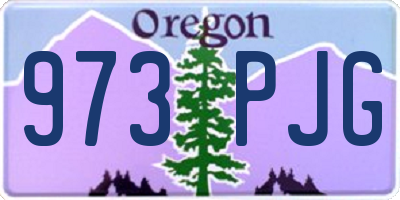 OR license plate 973PJG