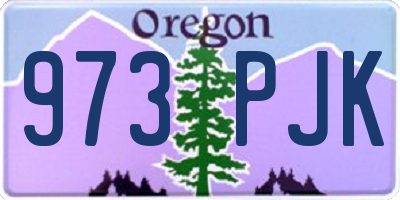 OR license plate 973PJK