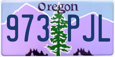 OR license plate 973PJL