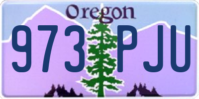 OR license plate 973PJU