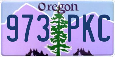 OR license plate 973PKC