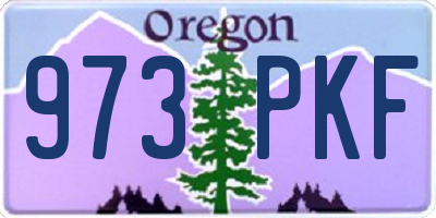 OR license plate 973PKF