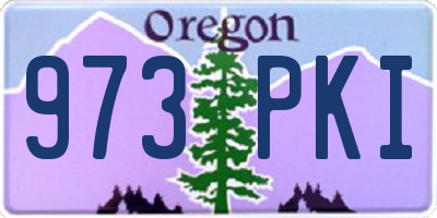 OR license plate 973PKI