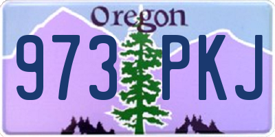 OR license plate 973PKJ