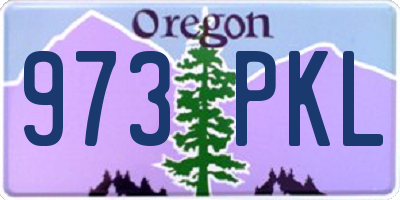 OR license plate 973PKL