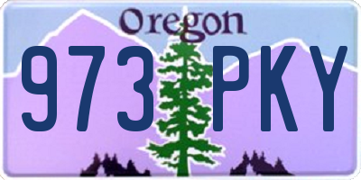 OR license plate 973PKY