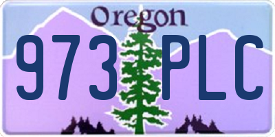 OR license plate 973PLC