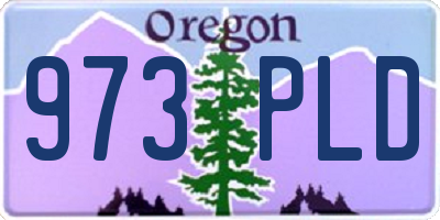 OR license plate 973PLD