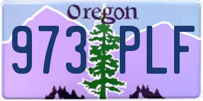 OR license plate 973PLF