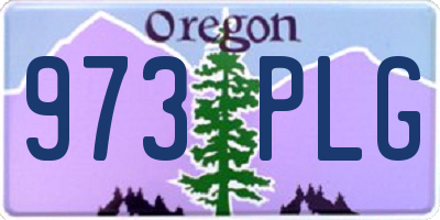 OR license plate 973PLG