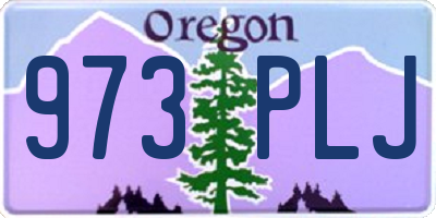 OR license plate 973PLJ