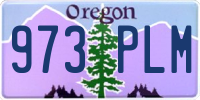 OR license plate 973PLM