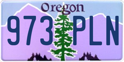 OR license plate 973PLN