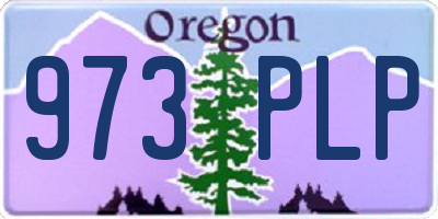 OR license plate 973PLP