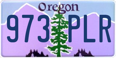 OR license plate 973PLR