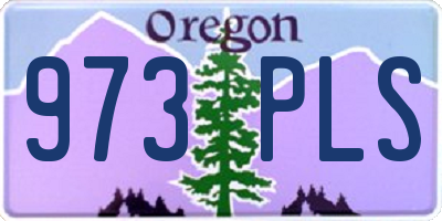 OR license plate 973PLS