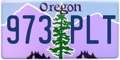 OR license plate 973PLT