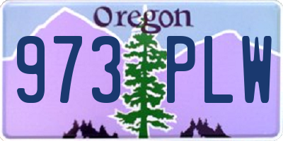 OR license plate 973PLW