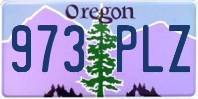 OR license plate 973PLZ