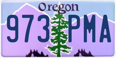 OR license plate 973PMA